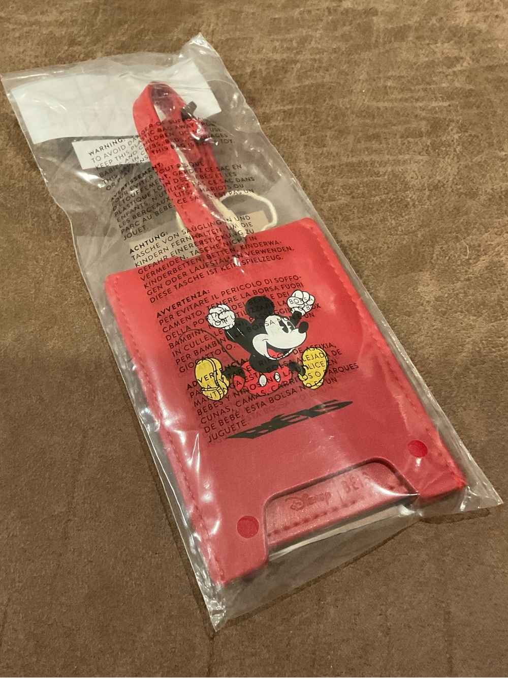 Beis x Disney Red Luggage Tag